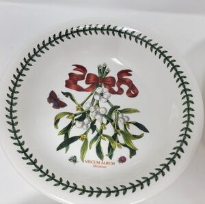 Botanic Garden Mistletoe by Portmeirion 8 5/8" Pasta Bowlin excellent condition